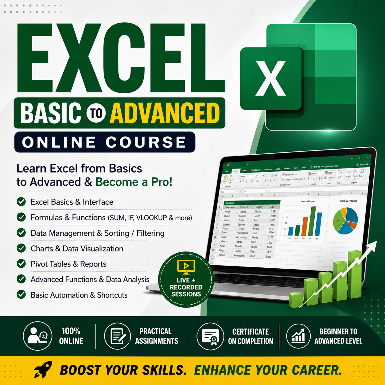 MS-Excel Basic to Advance Full Course in Hindi